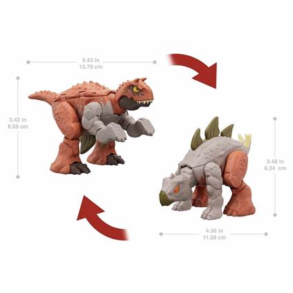 Hlp05 Jurassic World Değişim Serisi - Çifte Tehlike Dinozor Figürleri