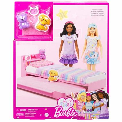 Hmm64 My First Barbie - İlk Barbie Bebeğim - Barbie'nin Yatağı Oyun Seti
