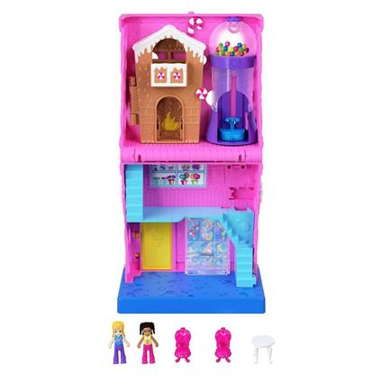 Hnb03 Polly Pocket Pollyville Şeker Dükkanı Oyun Seti
