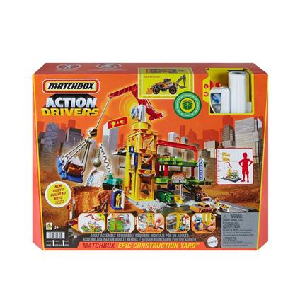 Hpd63 Matchbox Aksiyon Sürücüleri Muhteşem İnşaat Alanı Oyun Seti