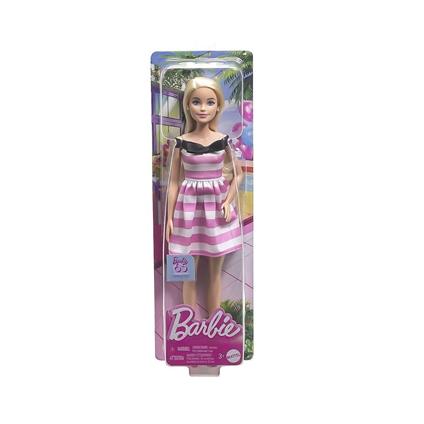 Hth66 Barbie 65.Yıl Özel Pembe Elbiseli Bebek