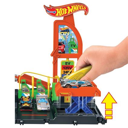 Htn79 Hot Wheels Elektrikli Araç Şarj İstasyonu Oyun Seti