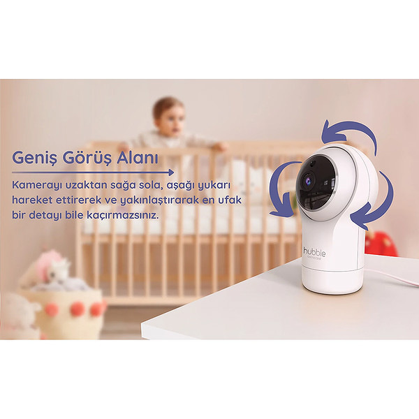 Hubble Nursery View Premium 5 Dijital Bebek Kamerası Hbl19