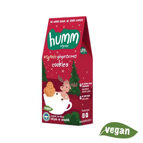 Humm Organik Zencefilli Ve Tarçınlı Vegan Kurabiye 55 Gr