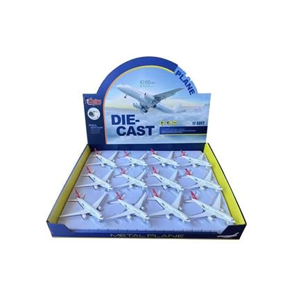 HW-777-2 2809 Red CB Işıklı Sesli Metal Yolcu Uçağı