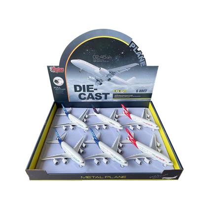 HW-A380 CB Işıklı-Sesli Metal Yolcu Uçağı