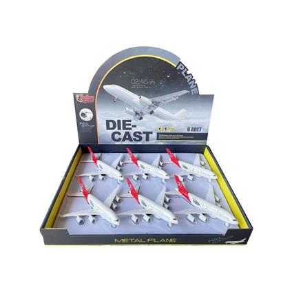 HW-A380 CB Işıklı-Sesli Metal Yolcu Uçağı