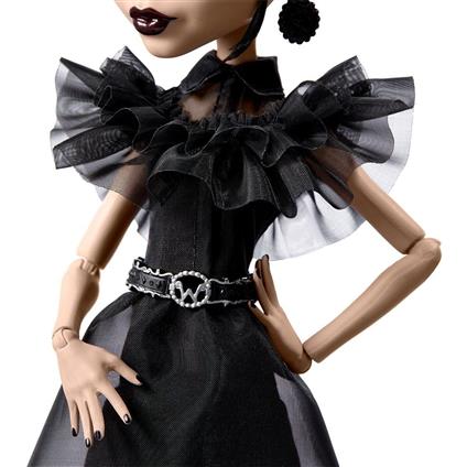 Hxj03 Monster High Wednesday Balo Elbiseli Bebek