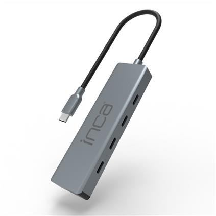 Inca Itpt-4T Type-C Hub X4 Type-C Port 3.1 10Gbps Alumınyum Kasa Çoklayıcı