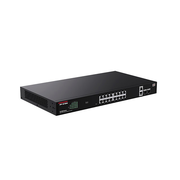 IP-Com G2220P-16-250W 16 Port Gıgabıt+2Xrj45/Sfp Uplınk 230W Poe Cloud Yönetilebilir Rackmount Swıtch
