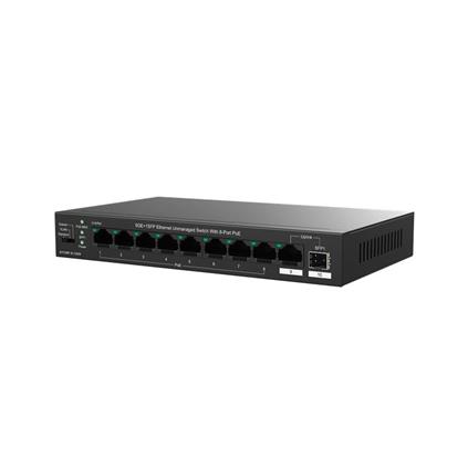 IP-Com IP-G1110PF-8-120W 8 Port Gıgabıt + 1X1GB RJ45/Sfp Port 120W 250 Metre Poe Swıtch