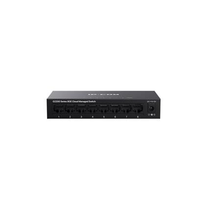 IP-Com G2208D 8 Port Gıgabıt Cloud Yönetilebilir Metal Kasa Swıtch