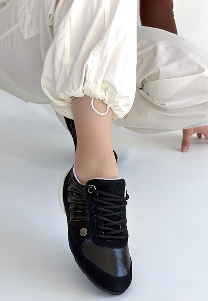 Jawen Siyah Nubuk Spor Ayakkabı