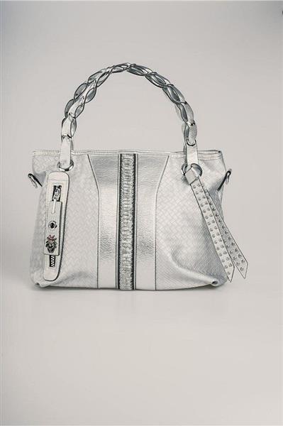 Jaxe Gri Cilt Omuz Çantası