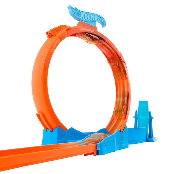 Jdw39 Hot Wheels Track Creator Triple Loop Speed Kit