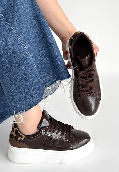 Jetan Kahverengi Rugan Bağcıklı Spor Ayakkabı