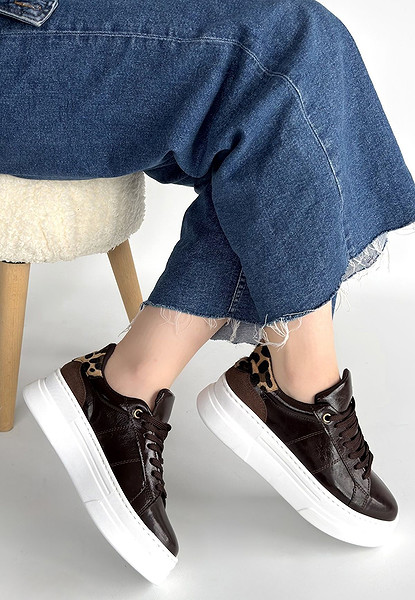 Jetan Kahverengi Rugan Bağcıklı Spor Ayakkabı