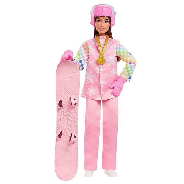 Jkf78 Barbie Snowboard Sporcusu Oyun Seti