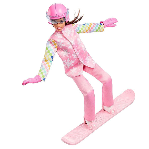 Jkf78 Barbie Snowboard Sporcusu Oyun Seti