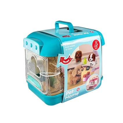 Jnd-6806 Hareketli Köpek Ve Işıklı Sesli Şeffaf Kafes Seti -Vardem Oyuncak