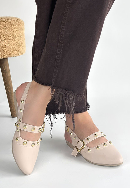 Jorwi Bej Cilt Babet Ayakkabı