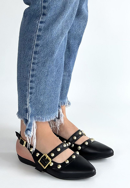 Jorwi Siyah Cilt Babet Ayakkabı