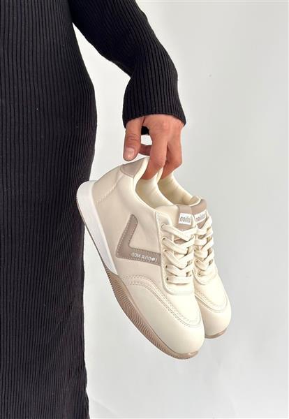 Jowen Bej Cilt Vizon Detaylı Bağcıklı Spor Ayakkabı