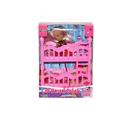 K899-17  2 Katlı Kutulu Ranzalı Bebek  Seti-Halit Can Oyuncak