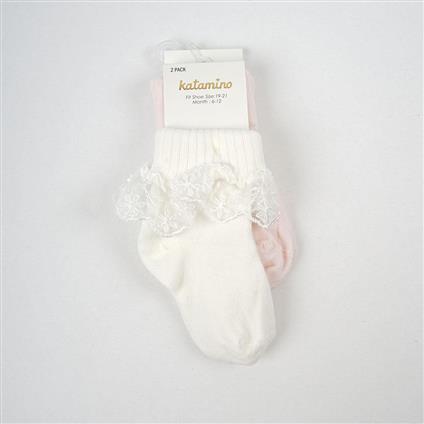 Katamino Akel 2'Li Aks. Bebek Soket Çorap K44023 Asorti