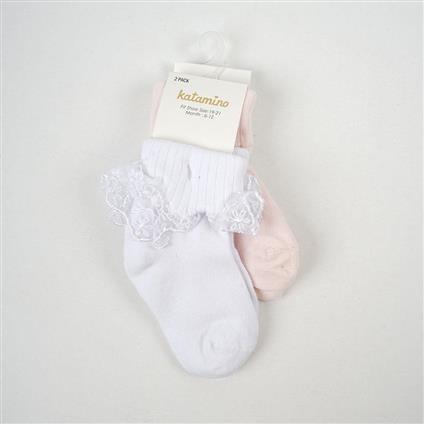 Katamino Akel 2'Li Aks. Bebek Soket Çorap K44023 Asorti