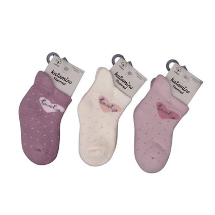 Katamino Arçin Havlu Kız Bebek Soket Çorap K45901 Asorti