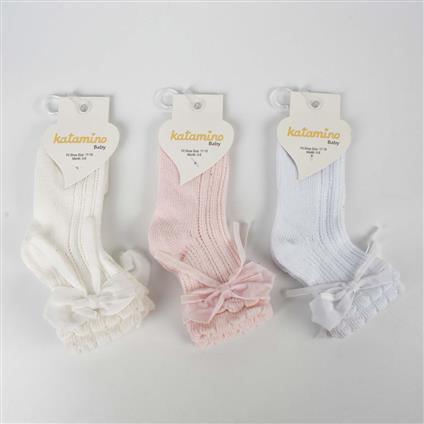 Katamino Aylina Aks File Bebek Soket Çorap K43016 Asorti