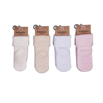 Katamino Beru Katlamalı Abs'li Kız Bebek Havlu Soket Çorap K42260 Asorti
