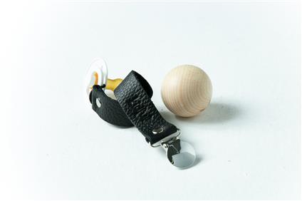 Kidful Bitkisel Boyalı Emzik Askısı Charcoal