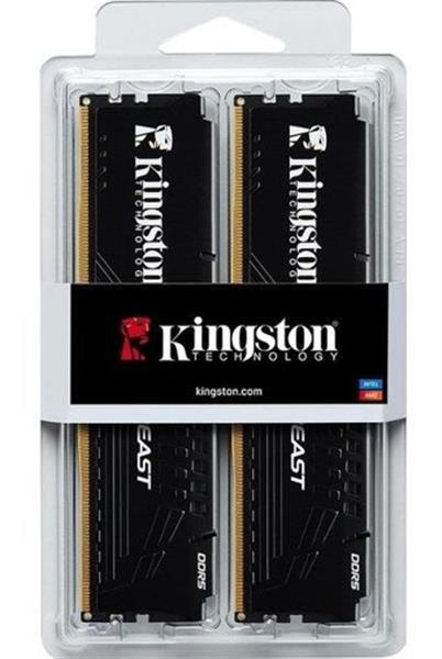 16 GB Ddr5 5200Mhz Kıngston Beast Black Expo 2X8GB CL36 Dımm DT Kf552c36bbek2/16TR