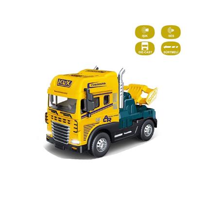 Klx600-345 Sürtmeli Işıklı Müzikli 1:24 Çekici (Tır Kafası)
