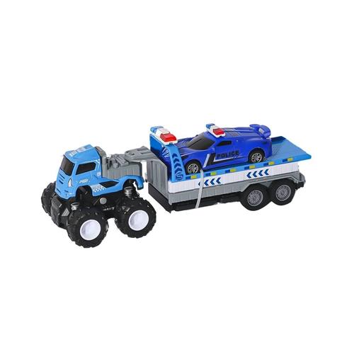 Klx600-361 Sürtmeli Die Cast 4X4 Polis Arabası Taşıyıcılı -Vardem