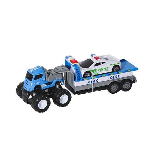 Klx600-361 Sürtmeli Die Cast 4X4 Polis Arabası Taşıyıcılı -Vardem