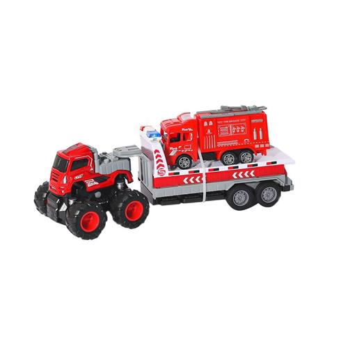 Klx600-363 Sürtmeli Die Cast 4X4 İtfaiye Taşıyan Tır -Vardem