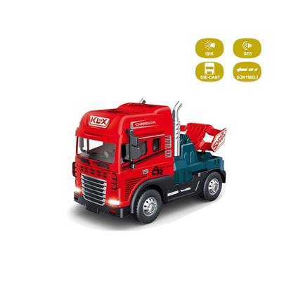 Klx800-247 Sürtmeli Işıklı Müzikli 1:24 Çekici (Tır Kafası)