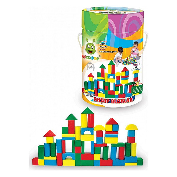 KR017 Woodoy 60 Parça Küçük Kovalı Bloklar
