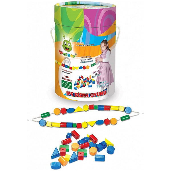 KR022 Woodoy İpe Dizme Oyunu