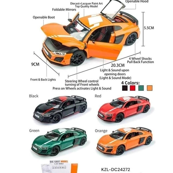 Kzl-DC24272 Kzl-DC24272 Audı R8 1:24 Isıklı Seslı  32