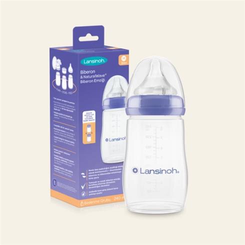 Lansinoh Biberon Natural Wawe Biberon Emziği 240 Ml