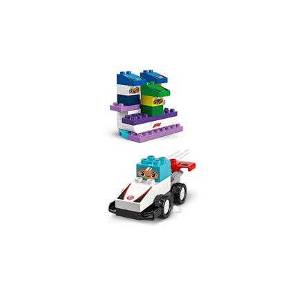 10445 Lego Duplo F1 Takımı Yarış Arabaları Ve Sürücüleri 70  Parça +2Aş
