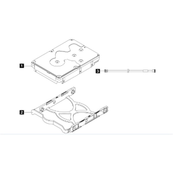 Lenovo Thınksystem 4XB7A77446 ST50/ST45 Serıes 3.5 2TB 7.2K Sata6gb Non-Hot Swap 512N Hdd