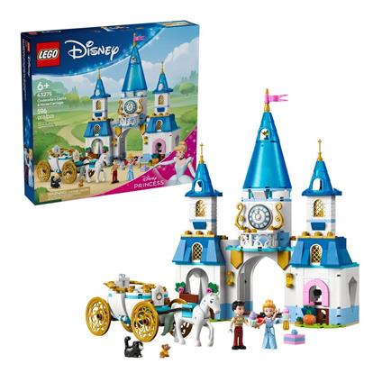 43275 Lego Disney Prensesi Sindirella'nın Şatosu Ve At Taşıyıcı 596 Parça +6 Yaş