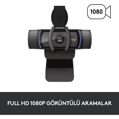 Logıtech C920S HD Pro Webcam Siyah 960-001252