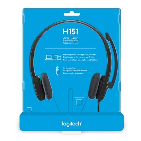 Logıtech H151 Stereo Kulaklık Siyah 981-000589