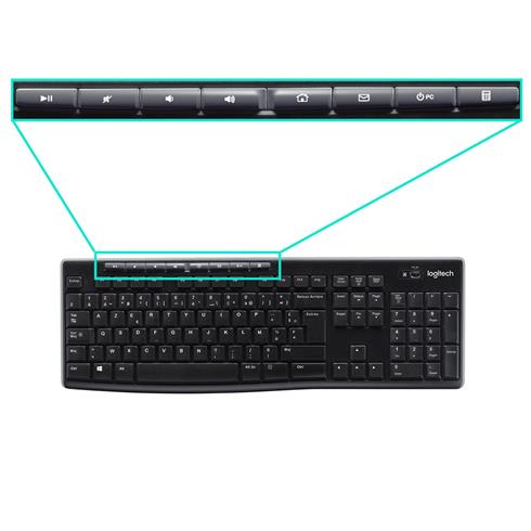 Logıtech K270 Q TR MM Klavye Kablosuz Siyah 920-003761